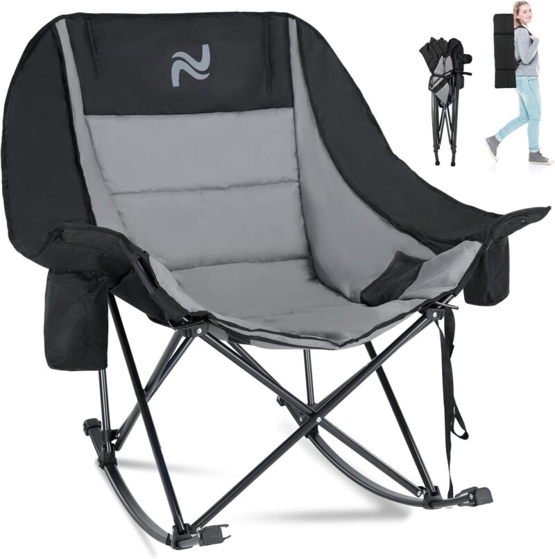 Our Take: Lounge-Ready Oversized Rocking Camping Chair