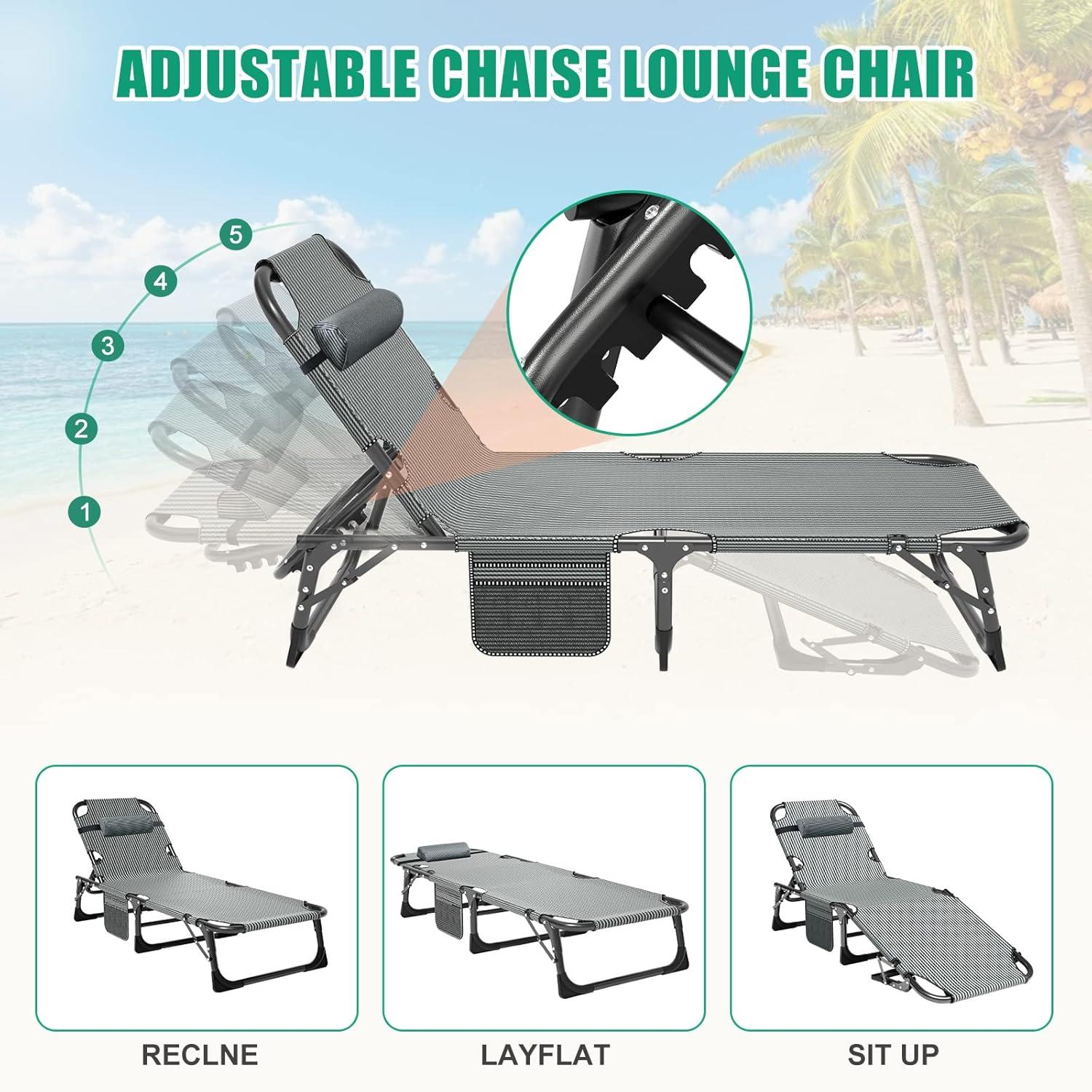 Our Take: Versatile 5-Position Folding Chaise for Outdoors