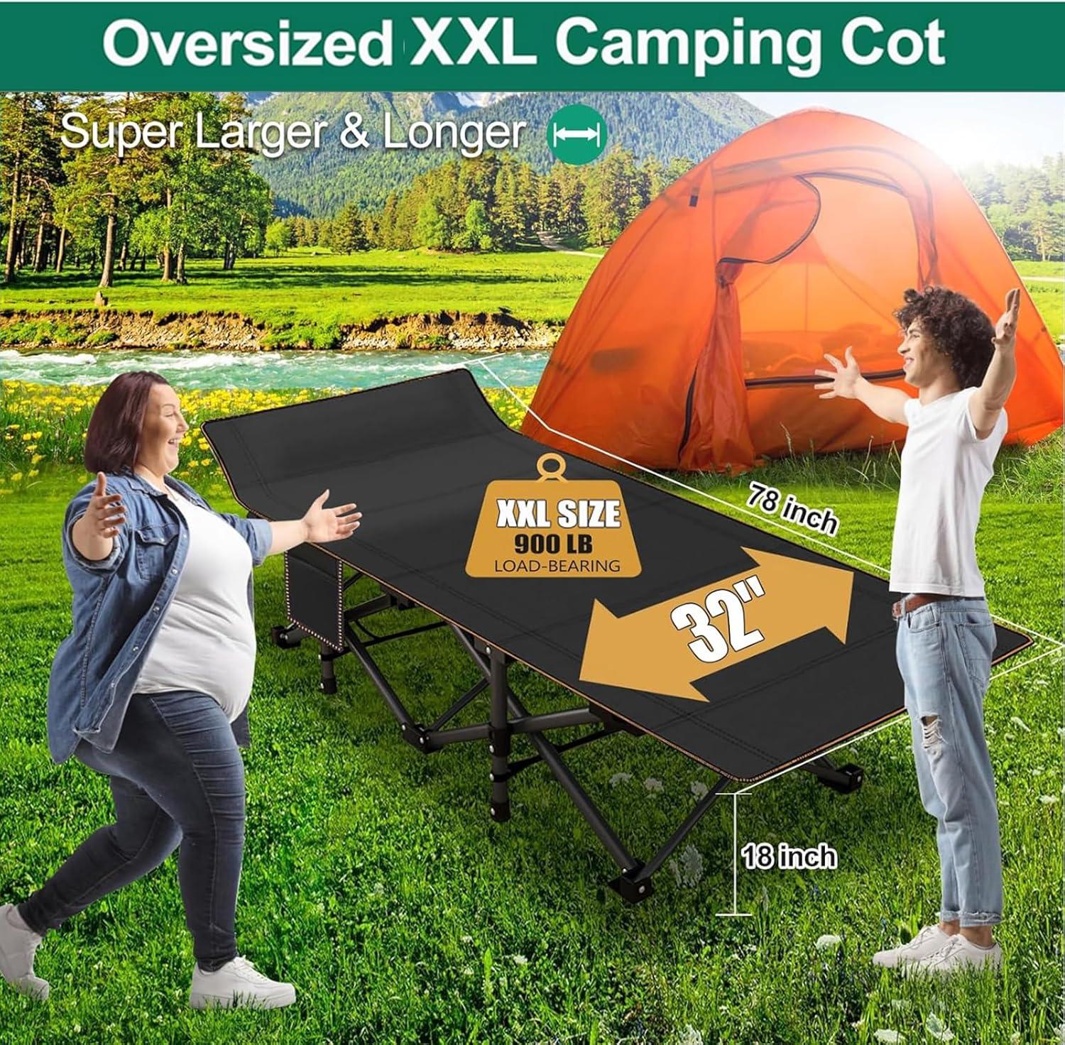 Our review: Spacious,heavy-Duty Camping Cot for Us