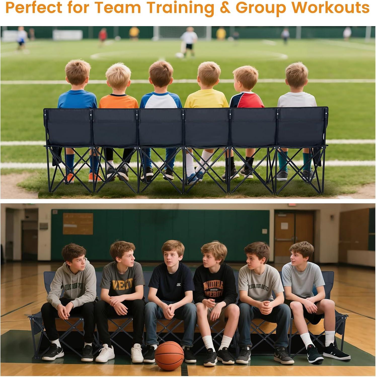 Our Sideline Solution: LILYPELLE 6-Seat ⁤Bench