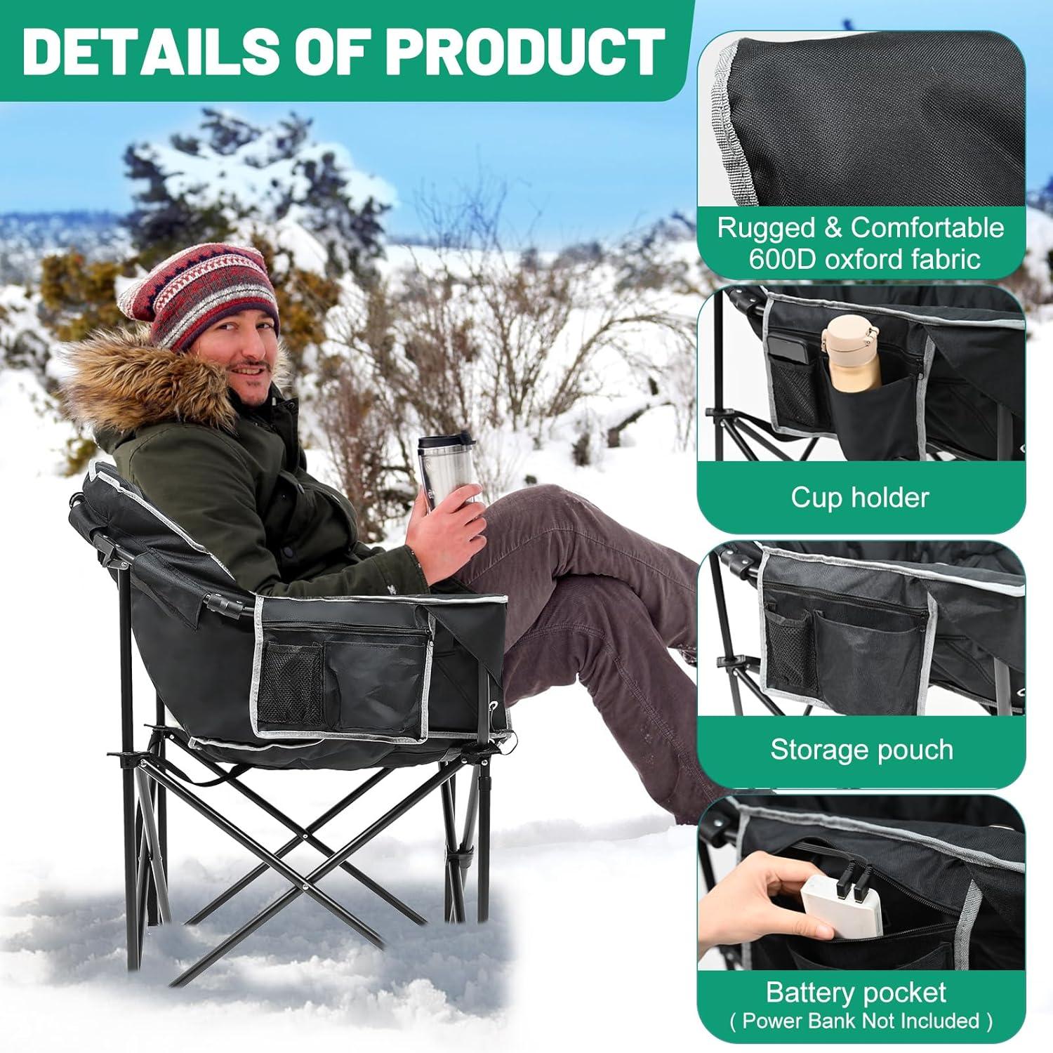 our Cozy Verdict: Oversized Heated Camping‌ Chair