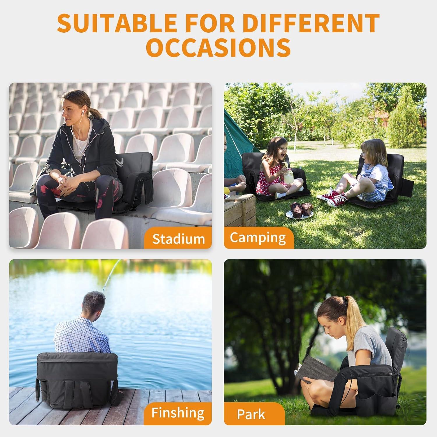 We Tried LILYPELLE: Cozy Heated Massage Bleacher Seat