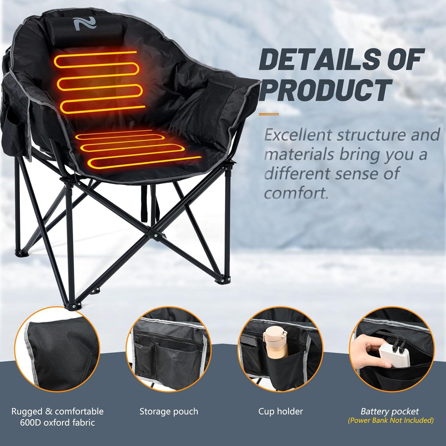 Our Review: Oversized Heated Moon Chair for Outdoors